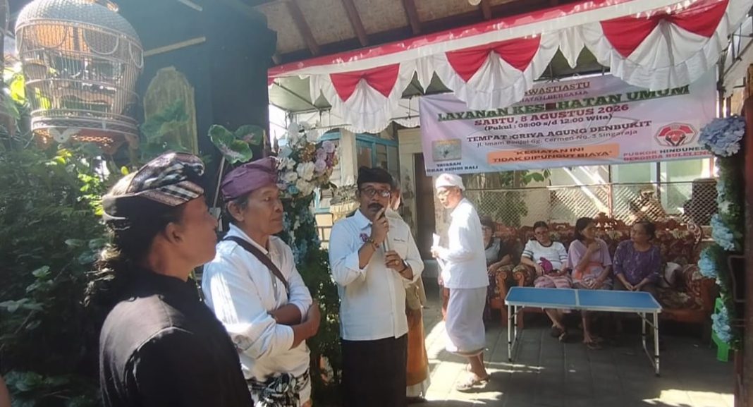 Kolaborasi Puskor Hindunesia Buleleng dan Yayasan Merak Kendi Bali Hadirkan Layanan Kesehatan Cuma-Cuma untuk Sulinggih