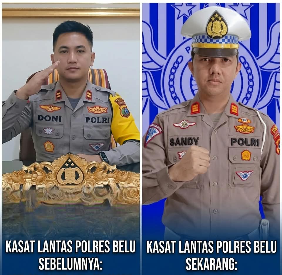 AKP Sandy Sibarani Resmi Jabat Kasat Lantas Polres Belu Gantikan AKP Putra Ramdhoni