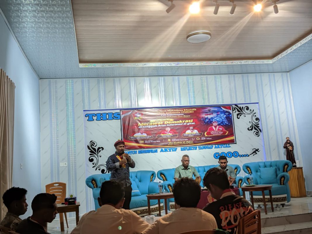 Rawat Demokrasi di Era Digital, PMKRI Kefamenanu Gelar Diskusi Publik Soroti Literasi dan Hukum Siber