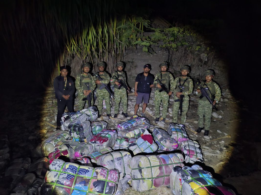 Satgas Yonarhanud 14/PWY Amankan 37 Ballpres di Pos Motamasin