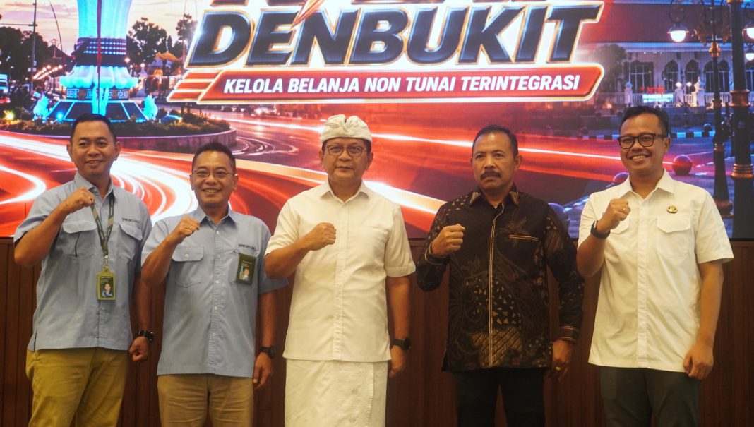 Dorong Seluruh Belanja Pemerintah Nontunai, Bupati Sutjidra Luncurkan KILAT DENBUKIT